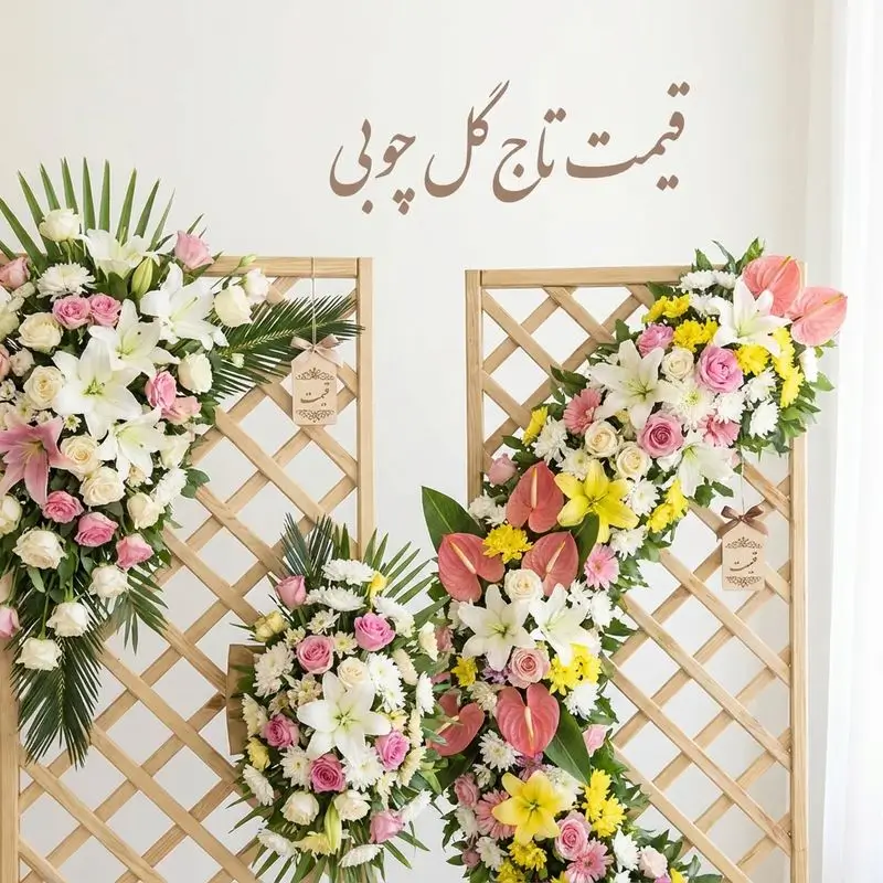 قیمت تاج گل چوبی