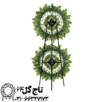 کیفیت تاج گل خیریه دو طبقه مصنوعی با گل میخک